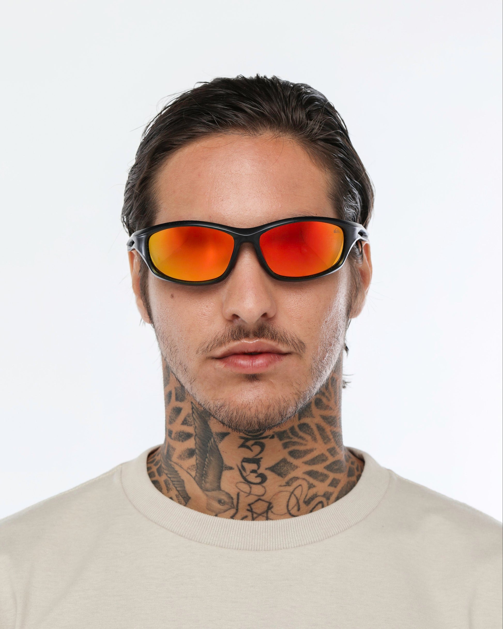 Óculos de Sol Quiksilver Tamarindo - Preto Fosco/Vermelho Espelhado