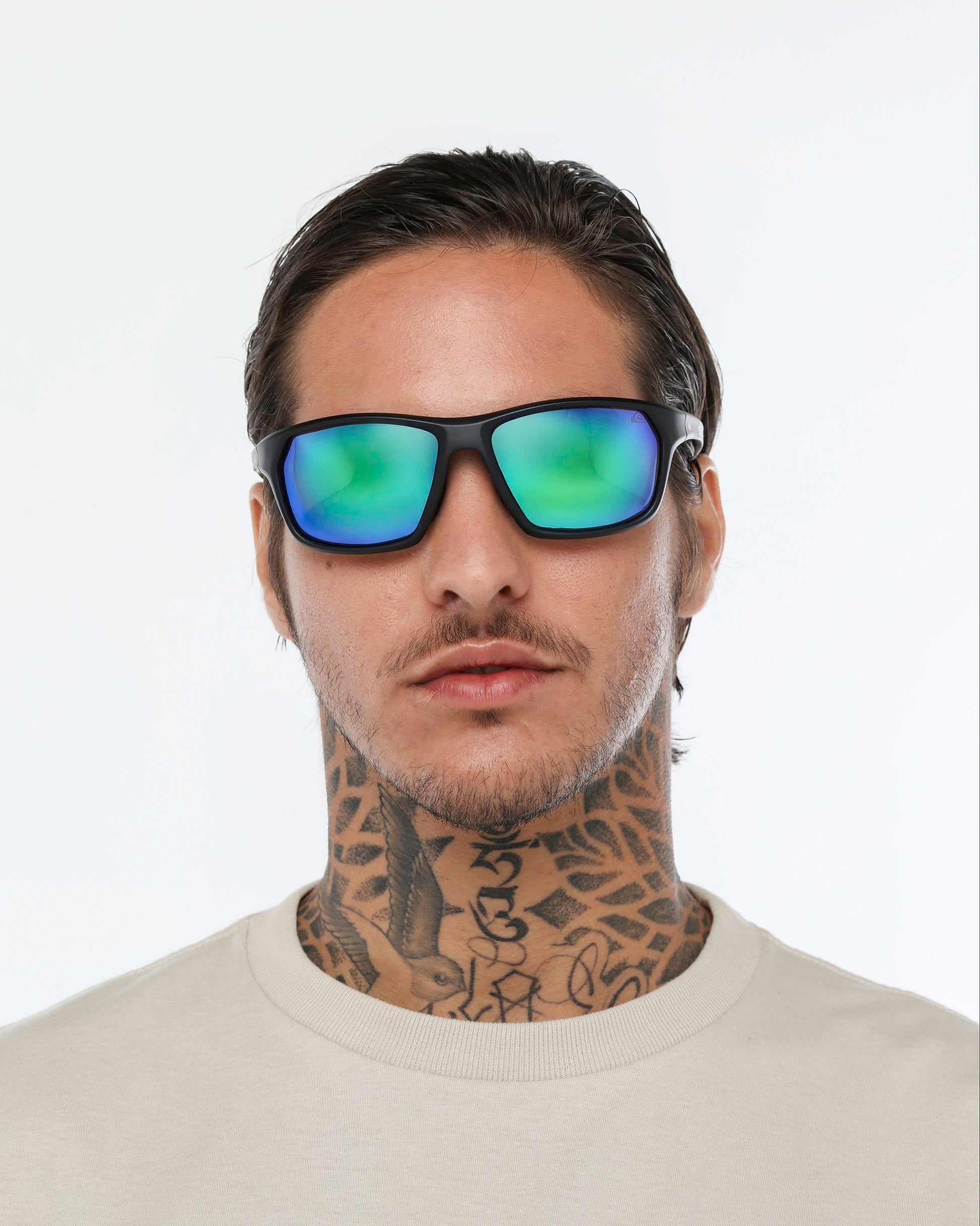 Óculos de Sol Quiksilver Maui - Preto/Verde Espelhado