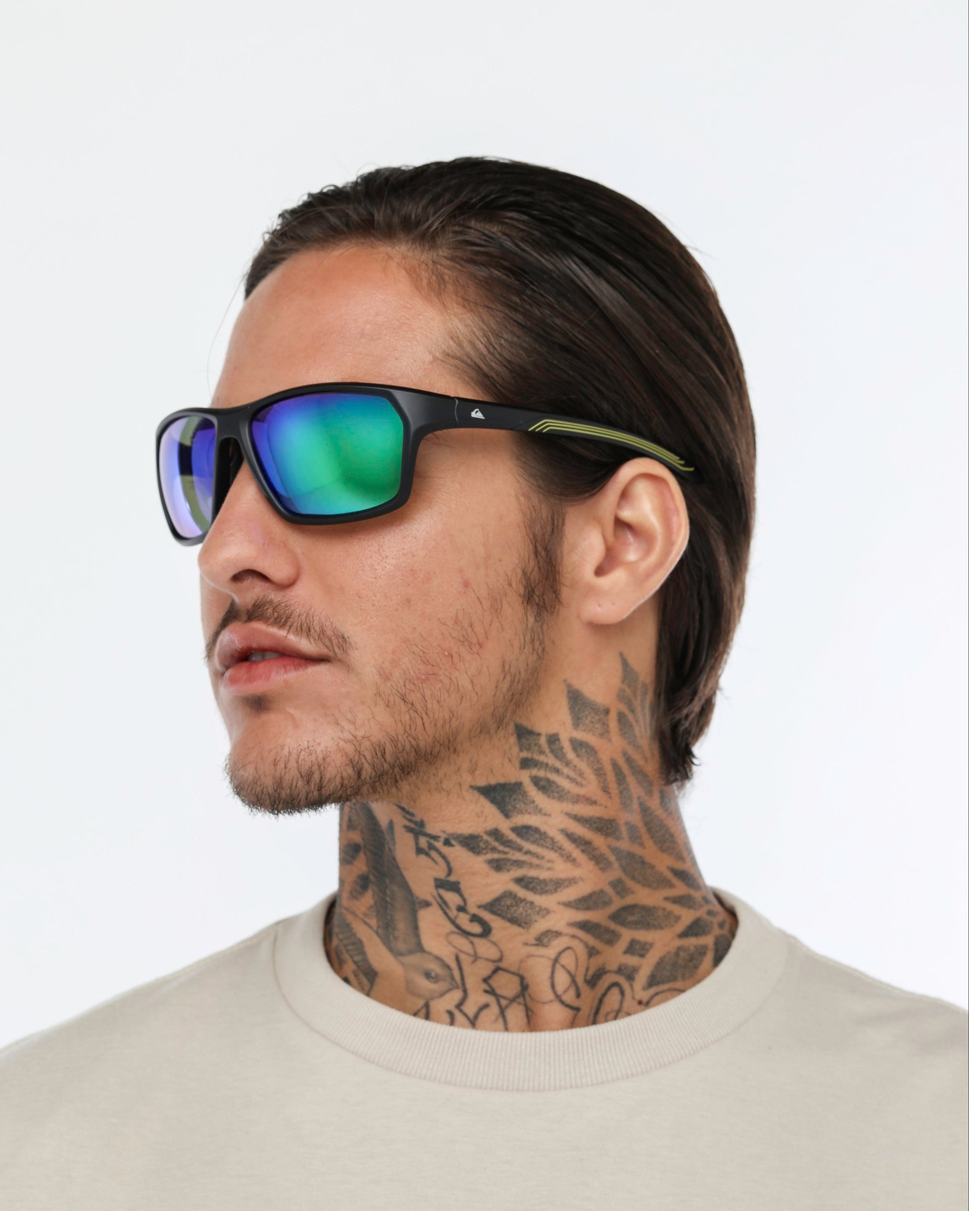 Óculos de Sol Quiksilver Maui - Preto/Verde Espelhado