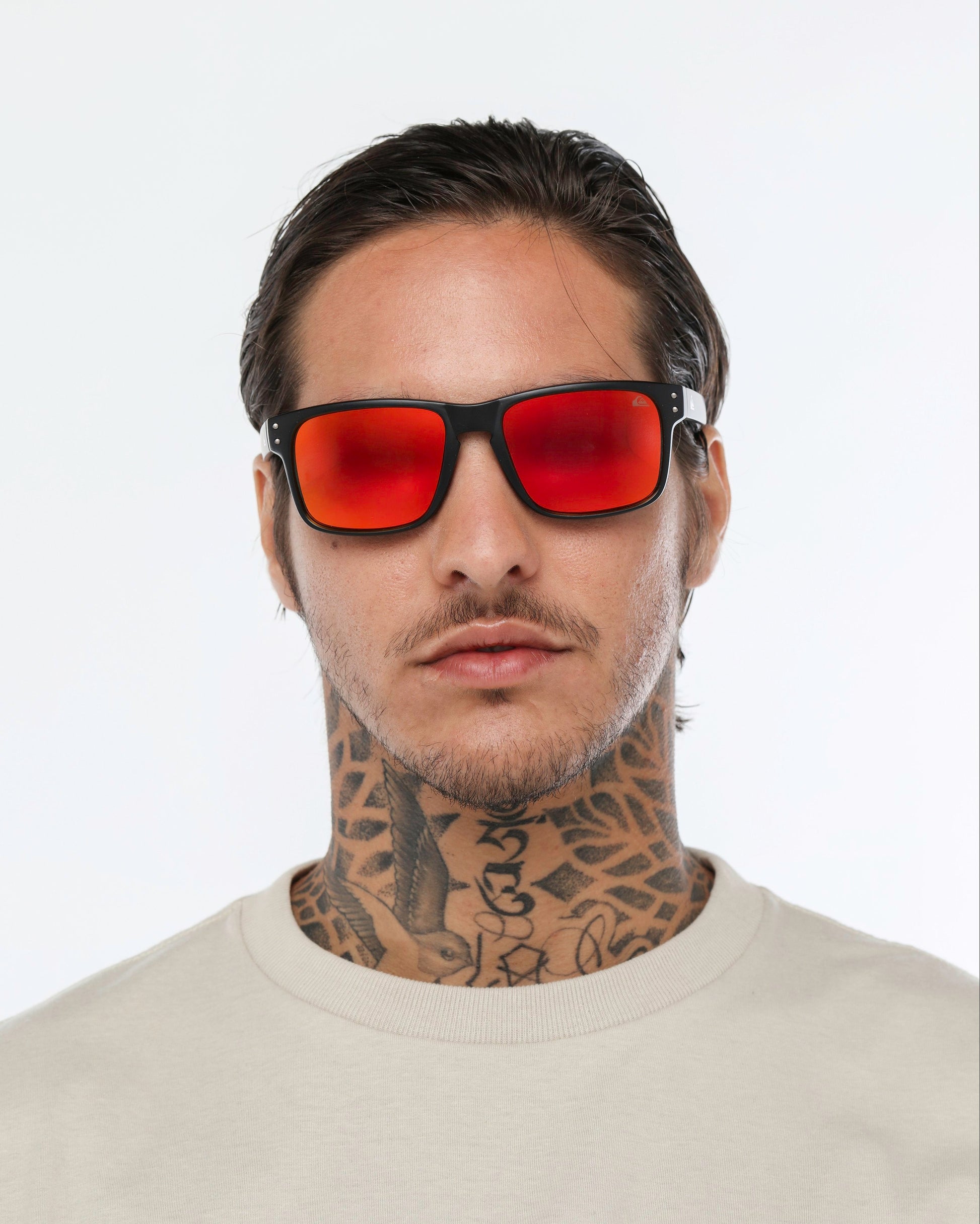 Óculos de Sol Quiksilver Biarritiz - Preto/Vermelho Espelhado