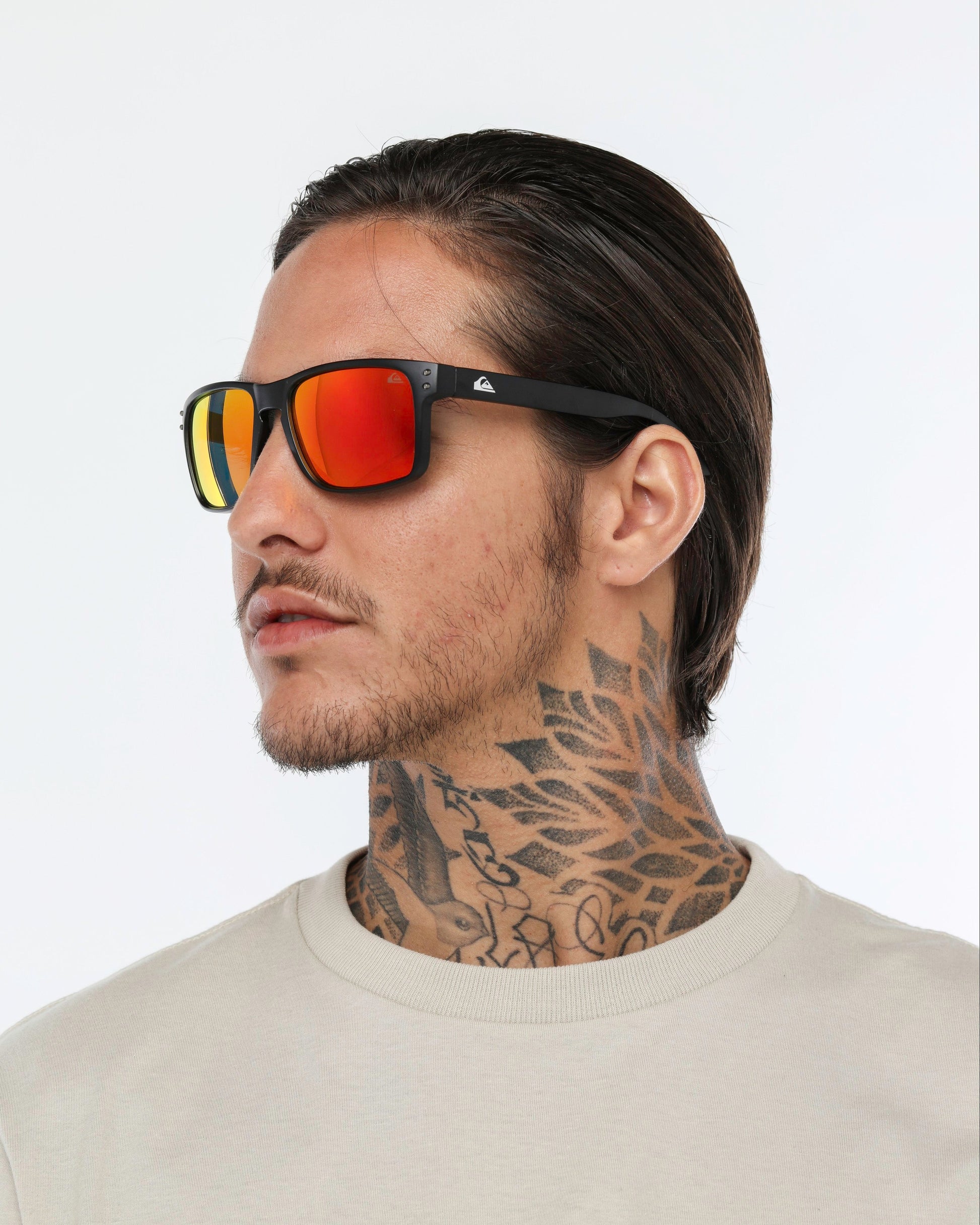 Óculos de Sol Quiksilver Biarritiz - Preto/Vermelho Espelhado