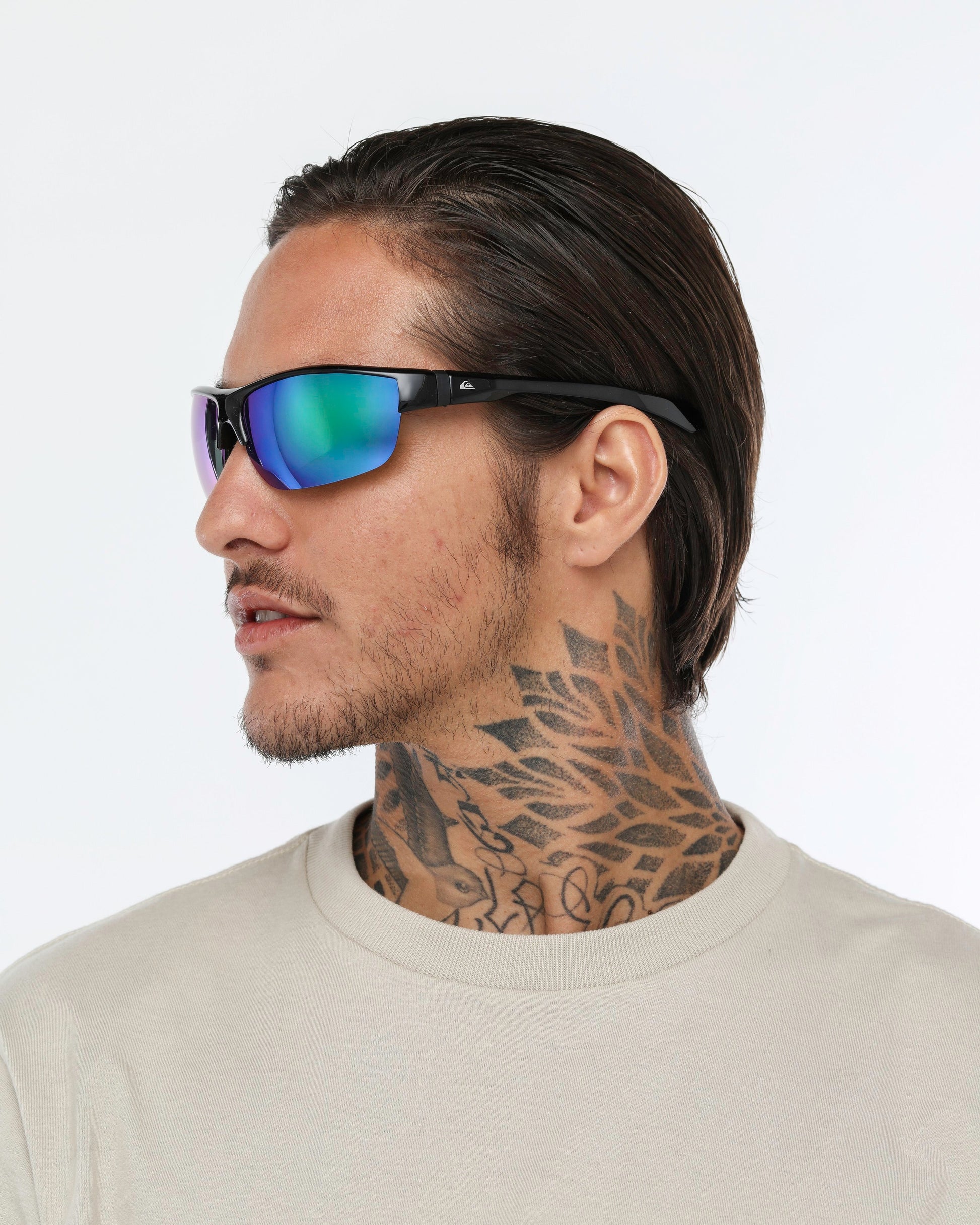 Óculos de Sol Quiksilver Malibu - Preto/Verde Espelhado