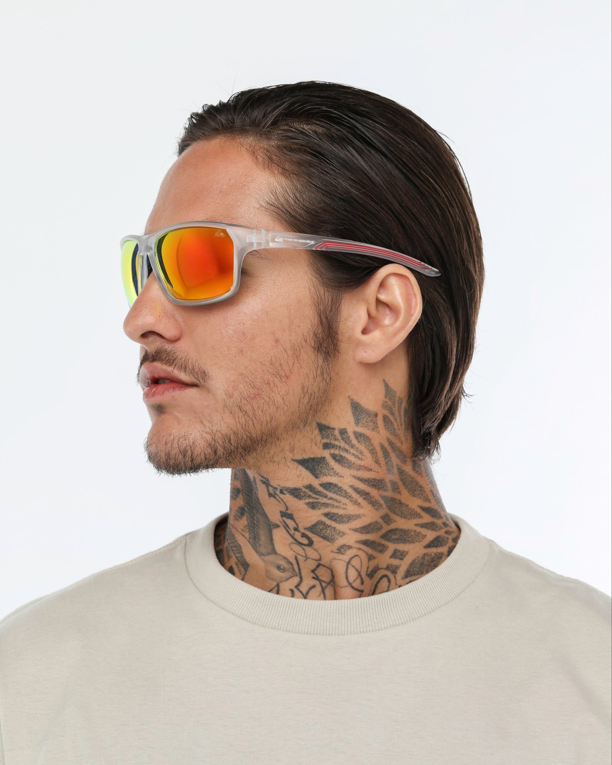 Óculos de Sol Quiksilver Maui - Transparentes/Vermelho Espelhado