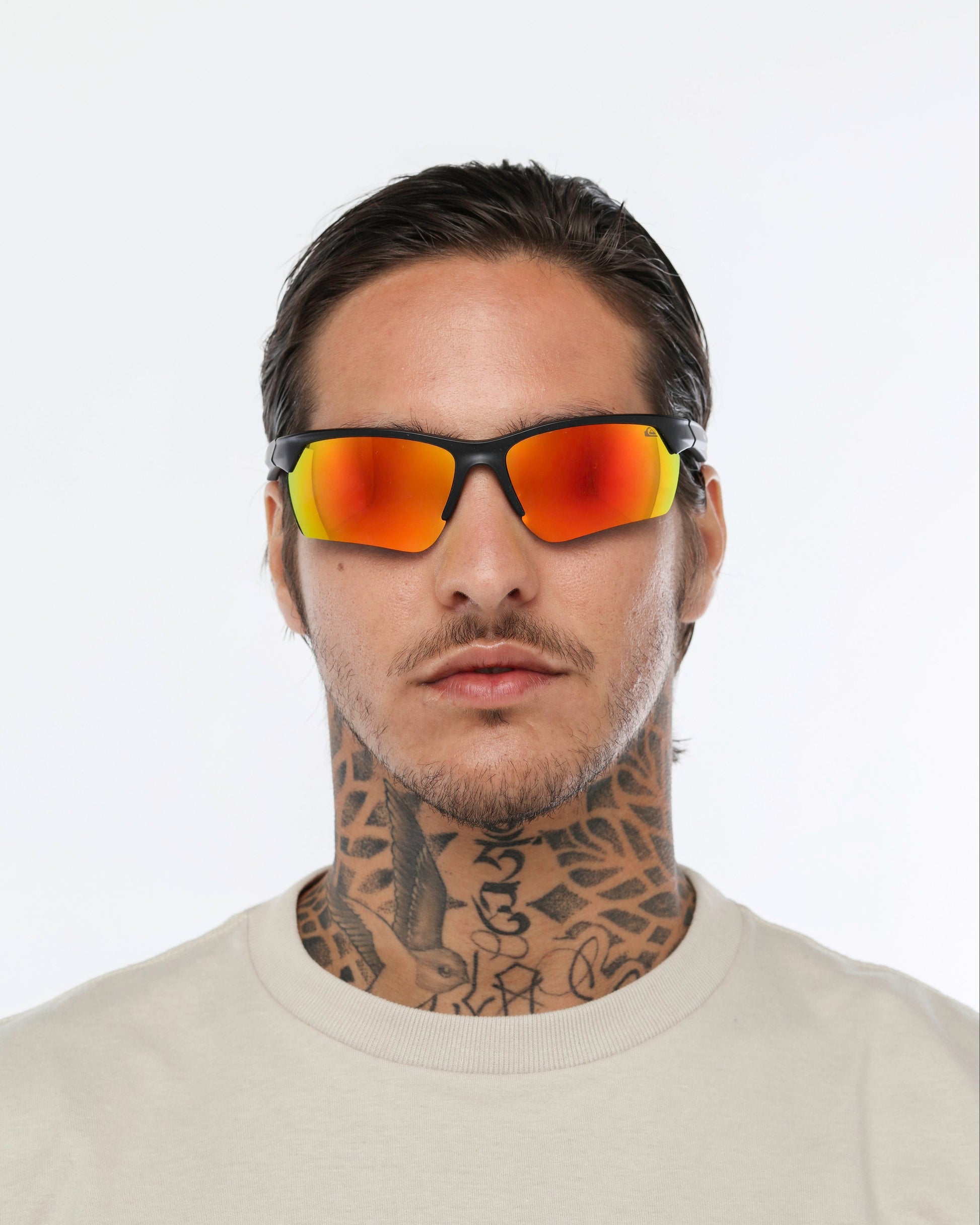 Óculos de Sol Quiksilver Bondi - Preto/Vermelho Espelhado