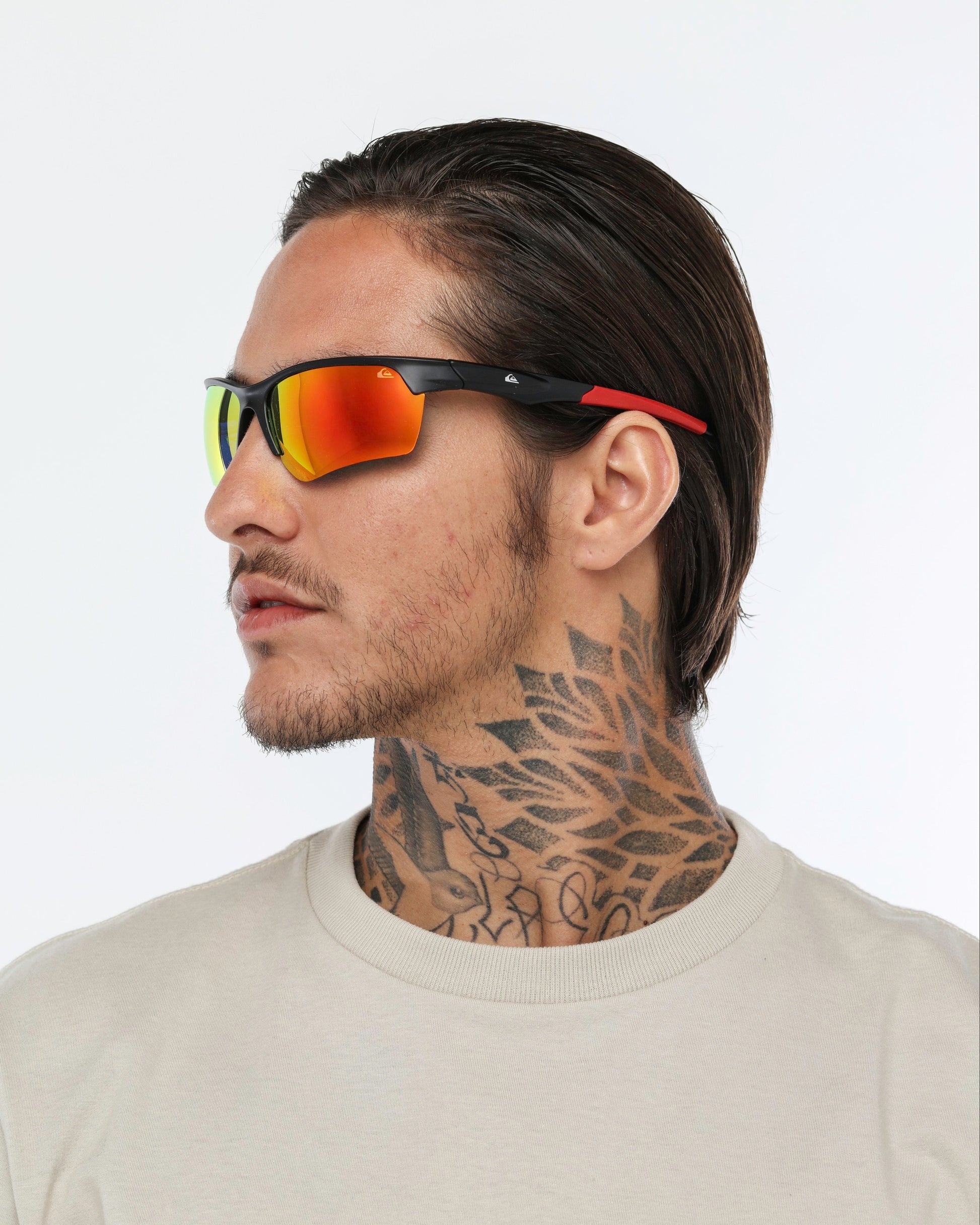 Óculos de Sol Quiksilver Bondi - Preto/Vermelho Espelhado