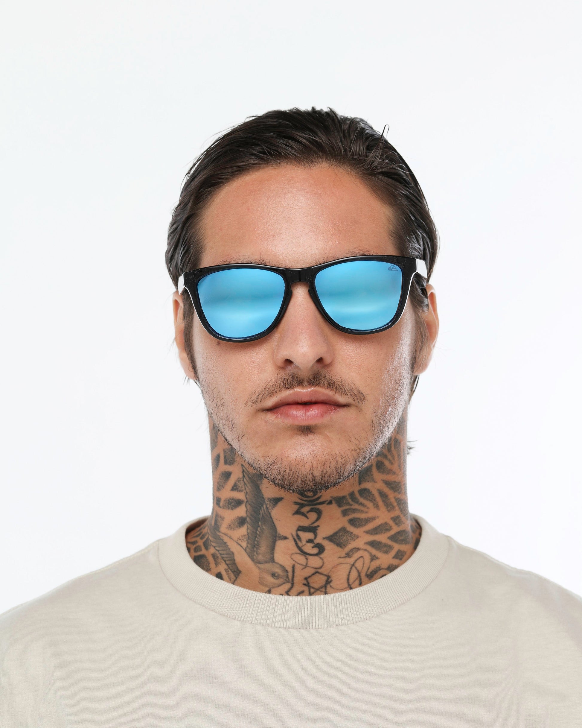 Óculos de Sol Quiksilver Maresias - Preto/Azul Espelhado