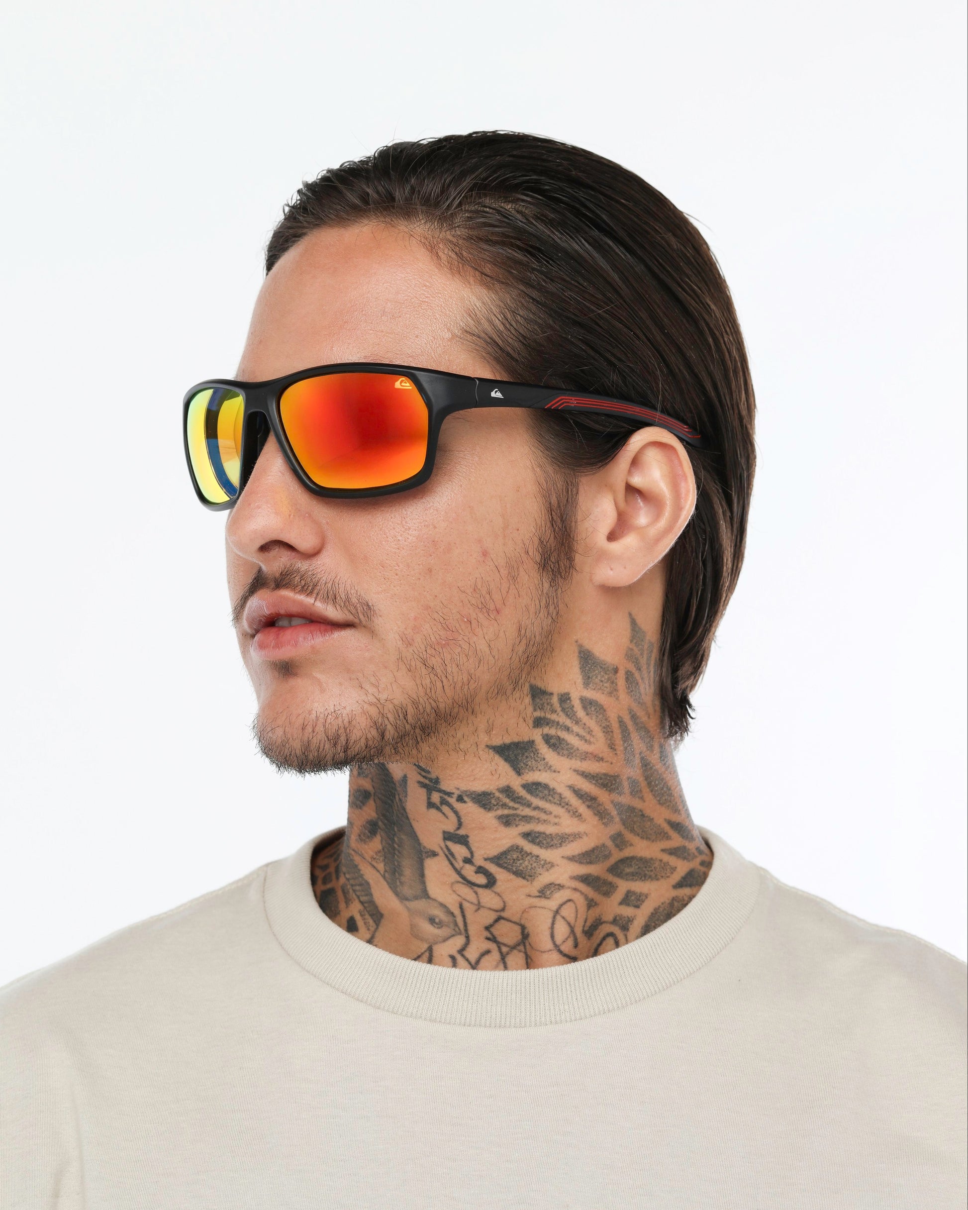 Óculos de Sol Quiksilver Maui - Preto/Vermelho Espelhado