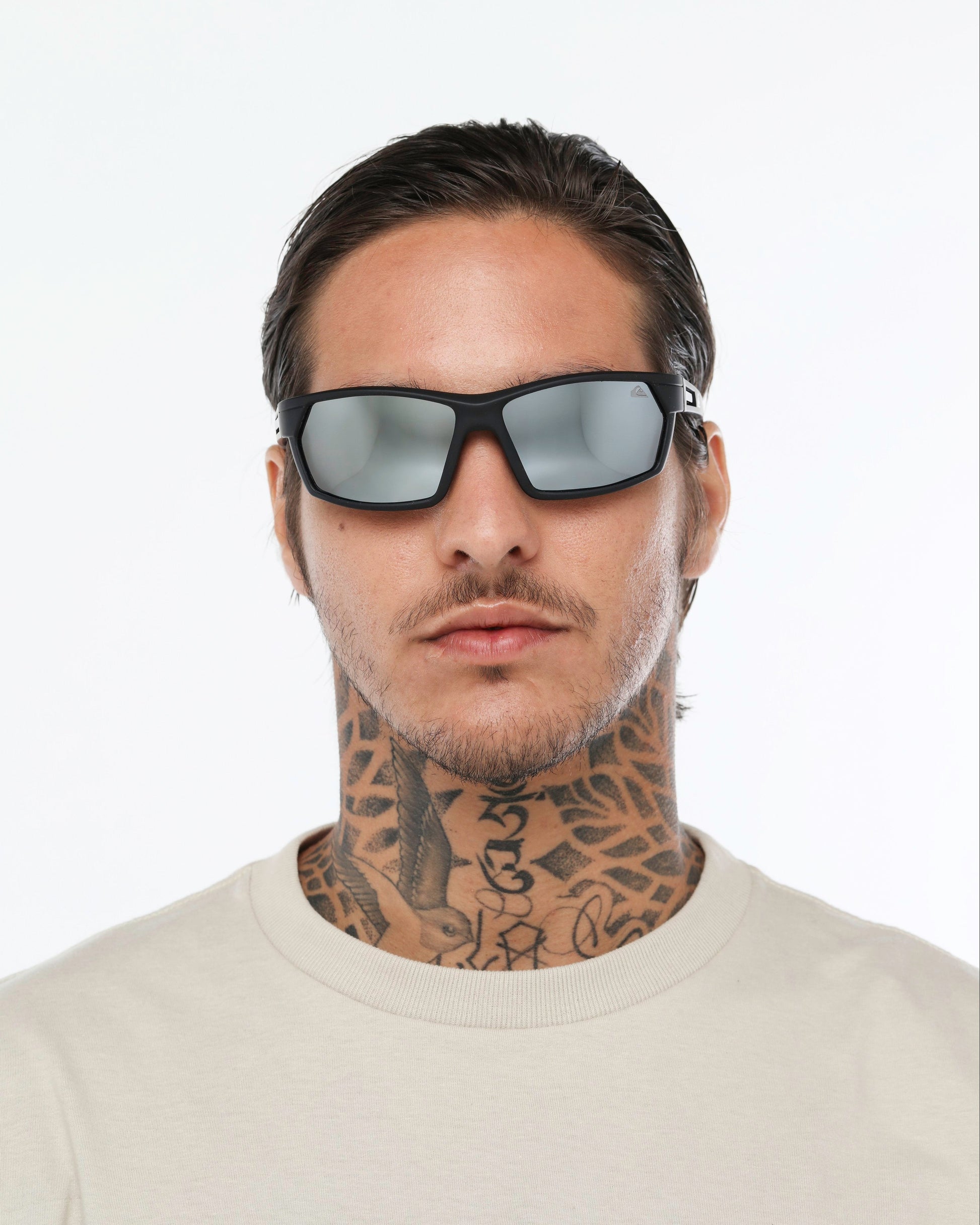 Óculos de Sol Quiksilver Nazare - Preto/Cinza Espelhado