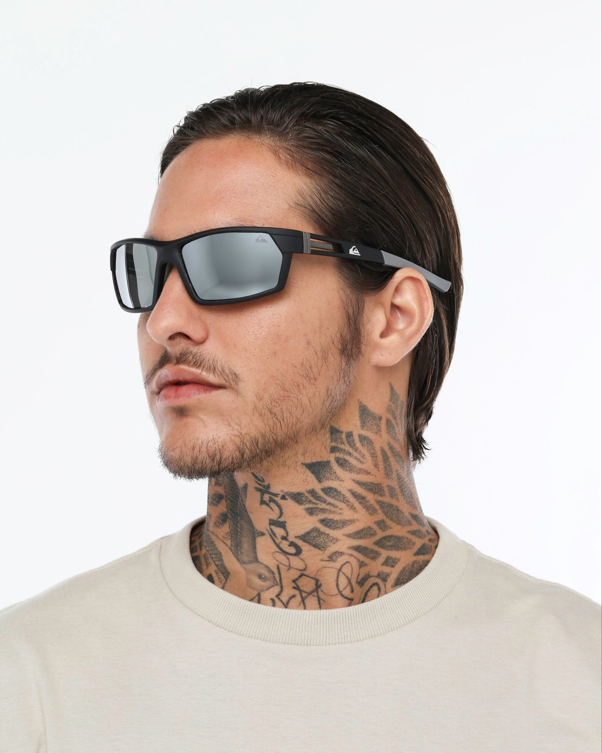 Óculos de Sol Quiksilver Nazare - Preto/Cinza Espelhado