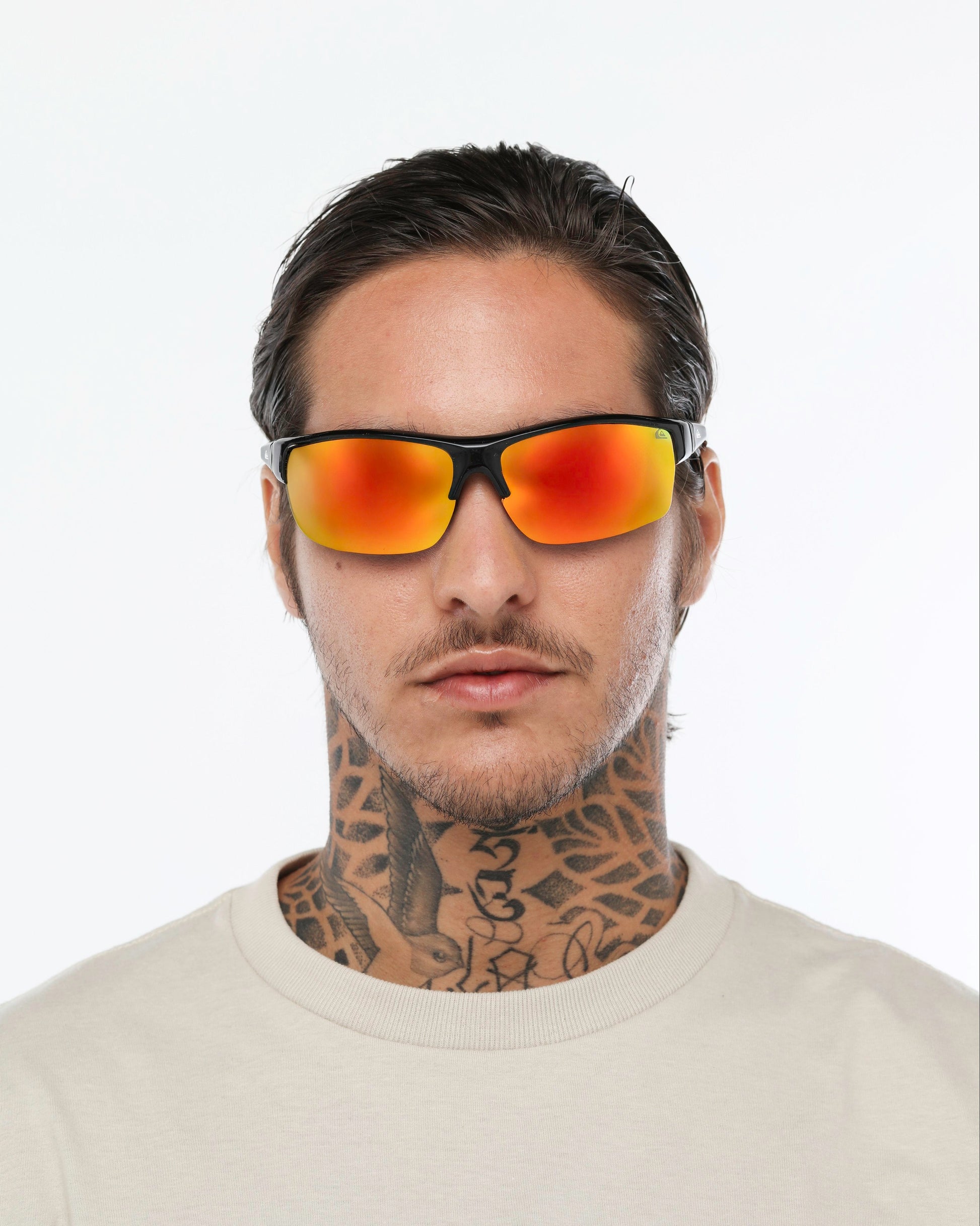 Óculos de Sol Quiksilver Malibu - Preto/Vermelho Espelhado