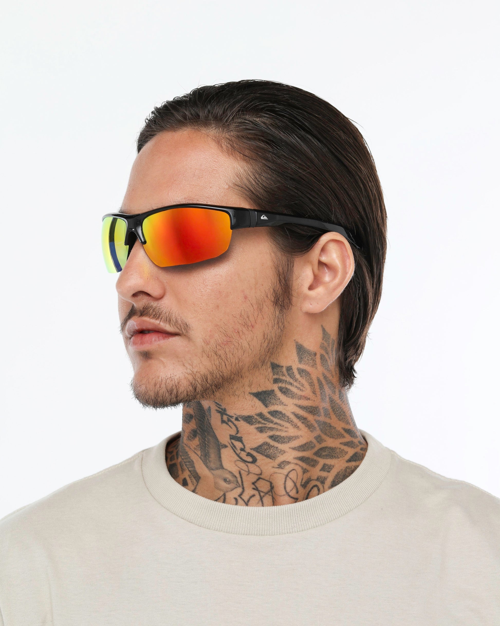 Óculos de Sol Quiksilver Malibu - Preto/Vermelho Espelhado