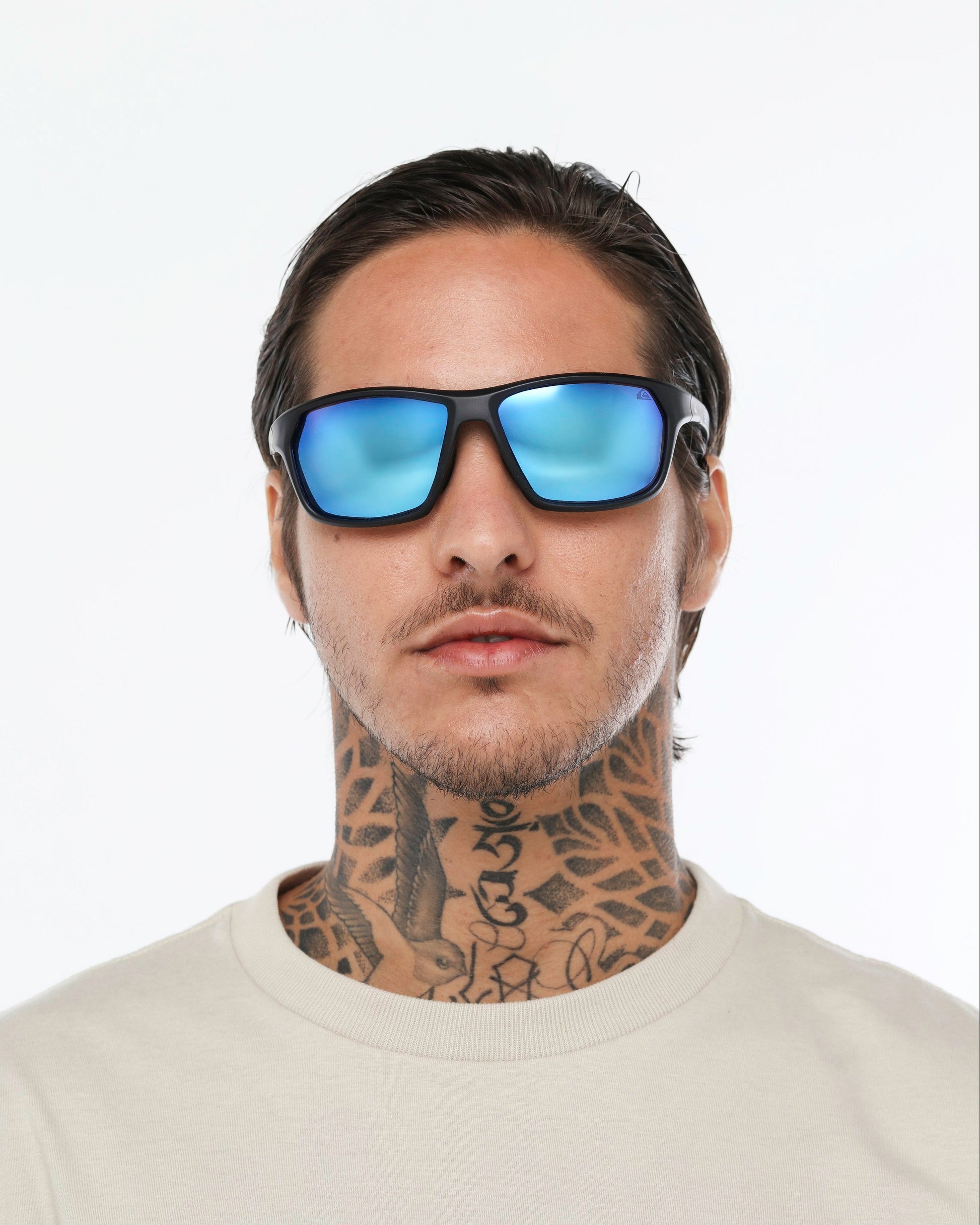 Óculos de Sol Quiksilver Maui - Preto/Azul Espelhado