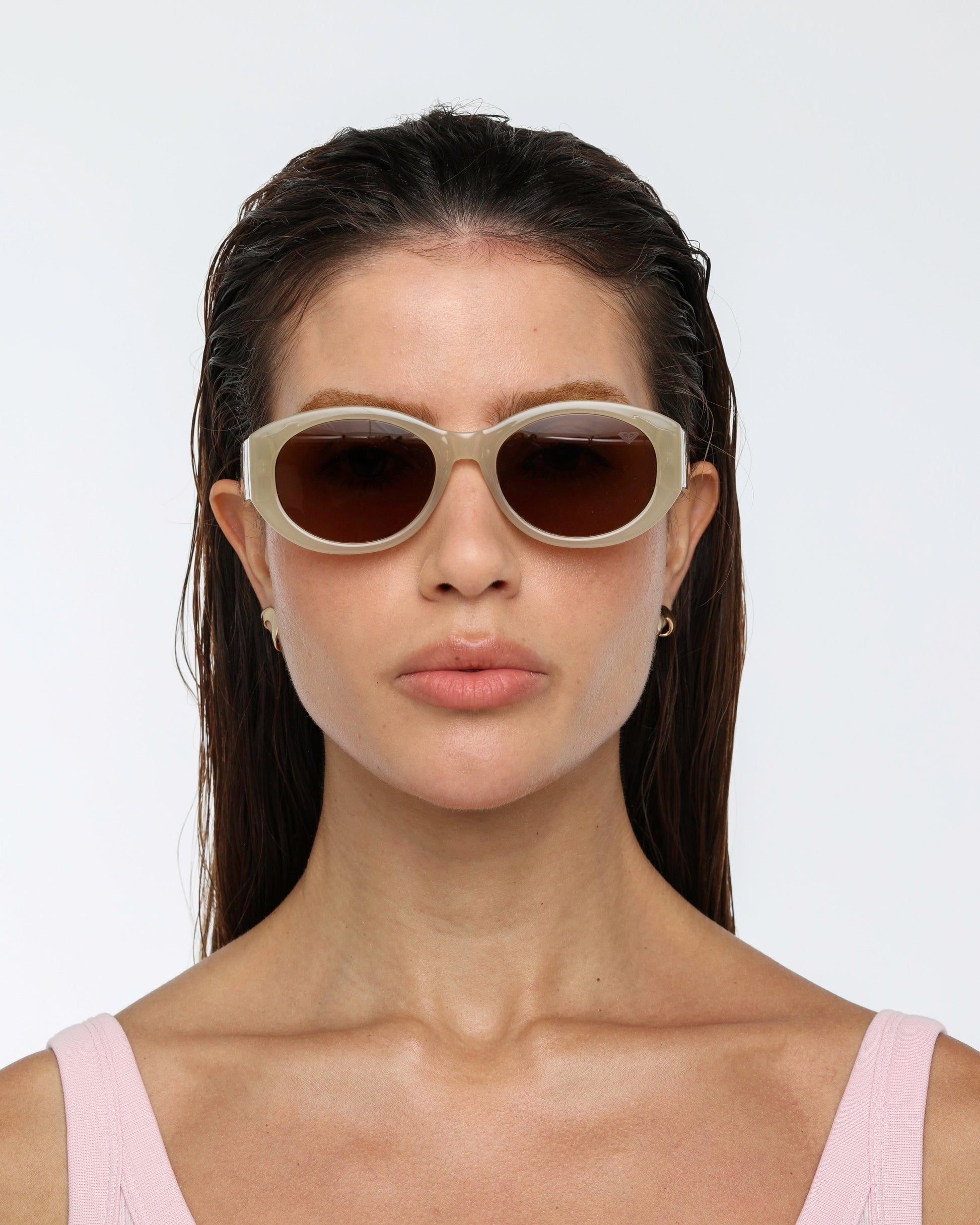 Óculos de Sol Roxy Sun - Bege/Marrom