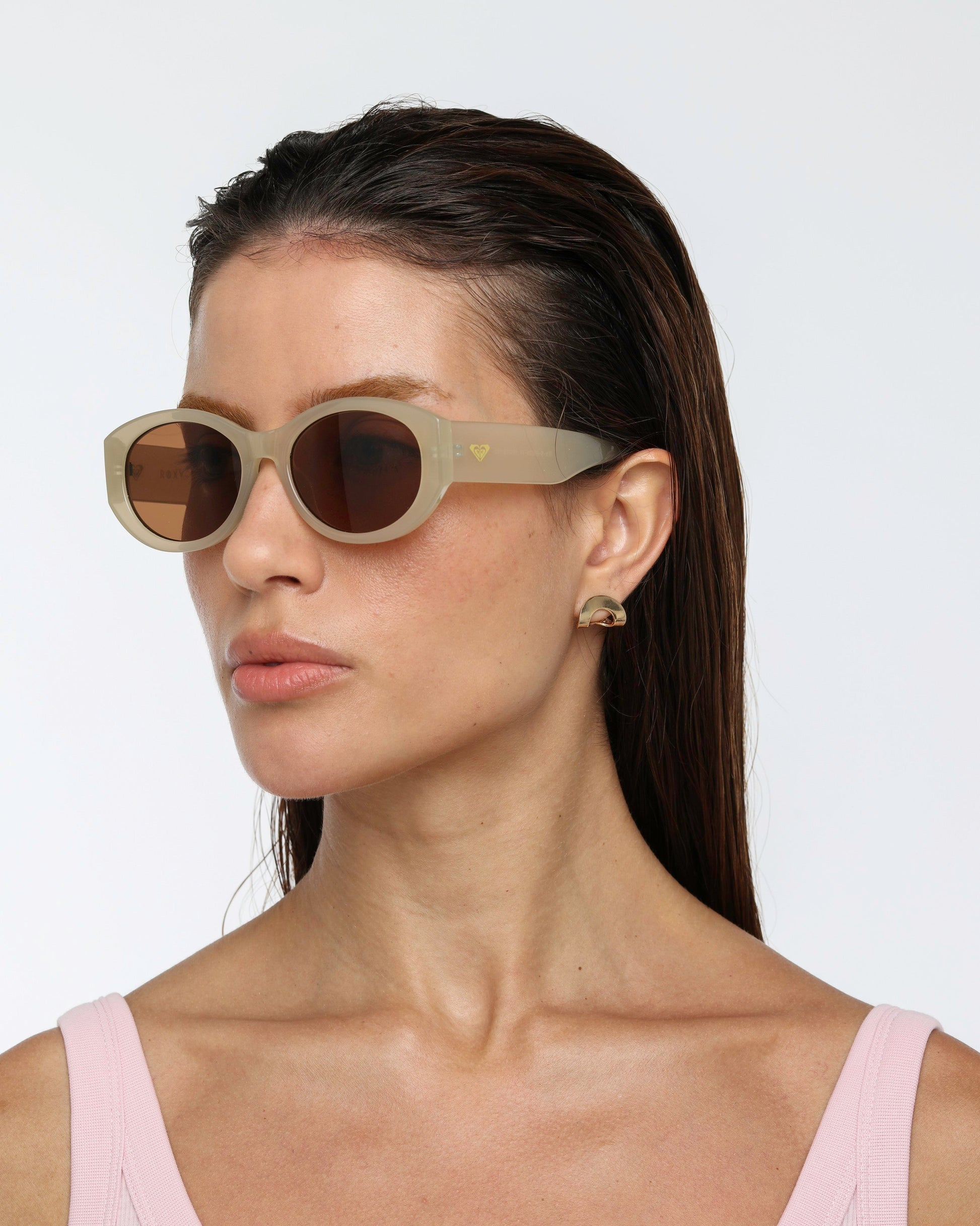 Óculos de Sol Roxy Sun - Bege/Marrom