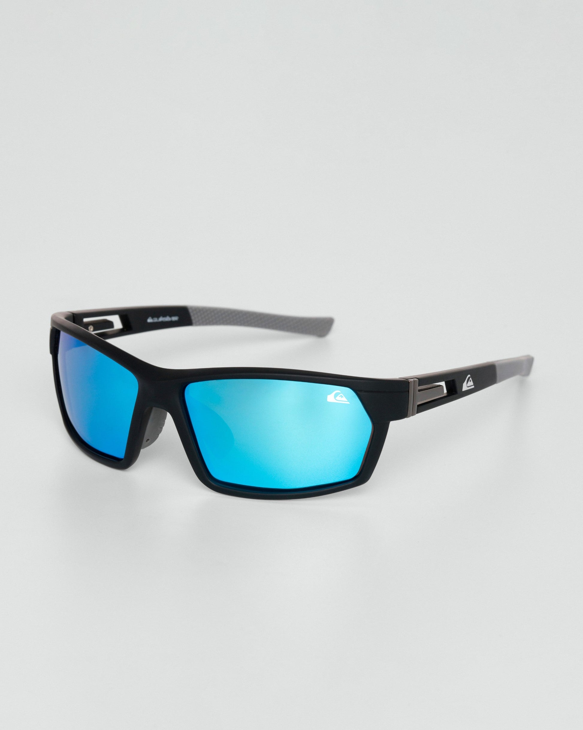 Óculos de Sol Quiksilver Nazare - Preto/Azul Espelhado