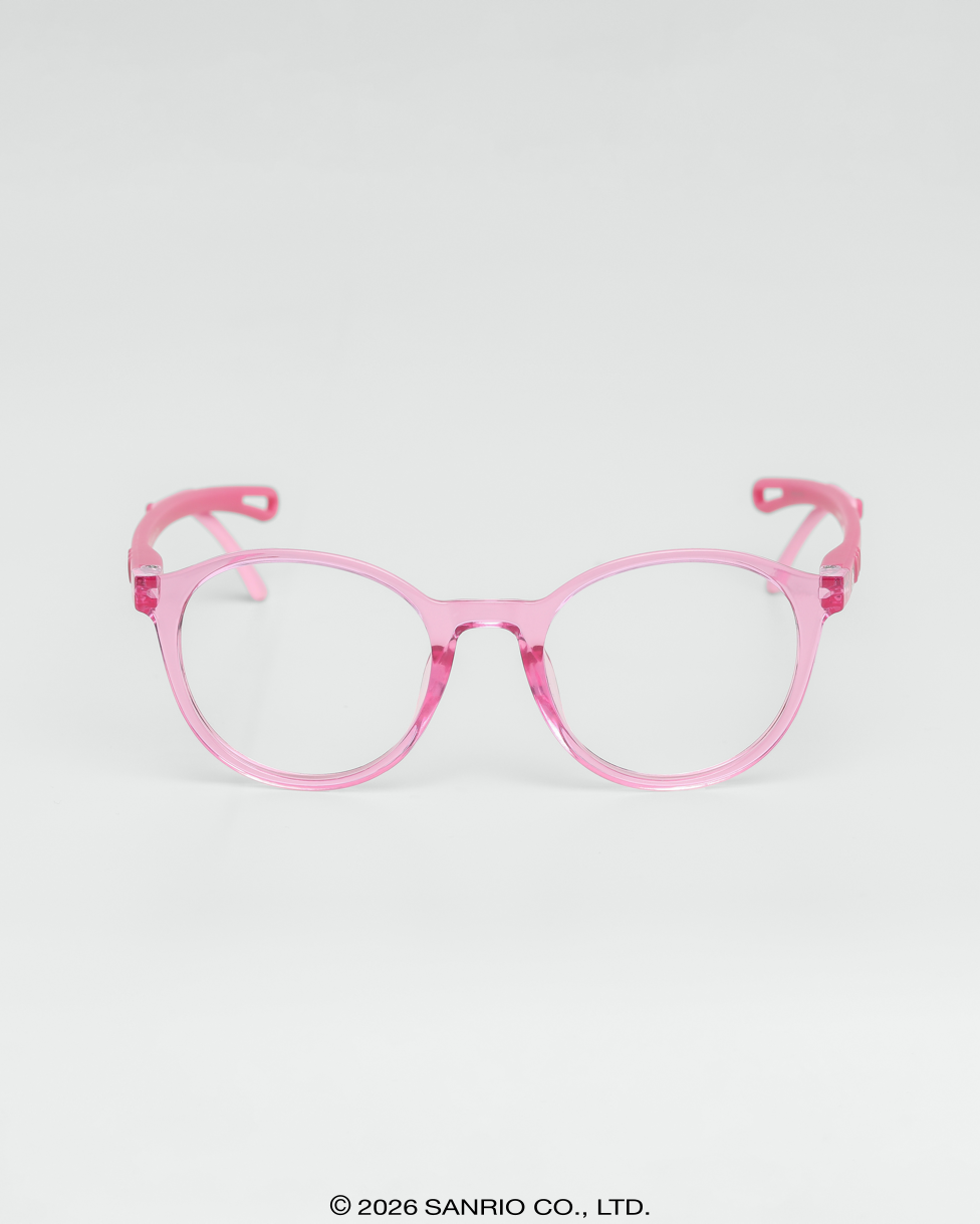 Óculos Infantojuvenil Hello Kitty Blossom Rosa armação redonda grau