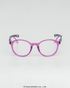 Óculos Infantojuvenil Hello Kitty Blossom Roxo armação redonda lilás grau