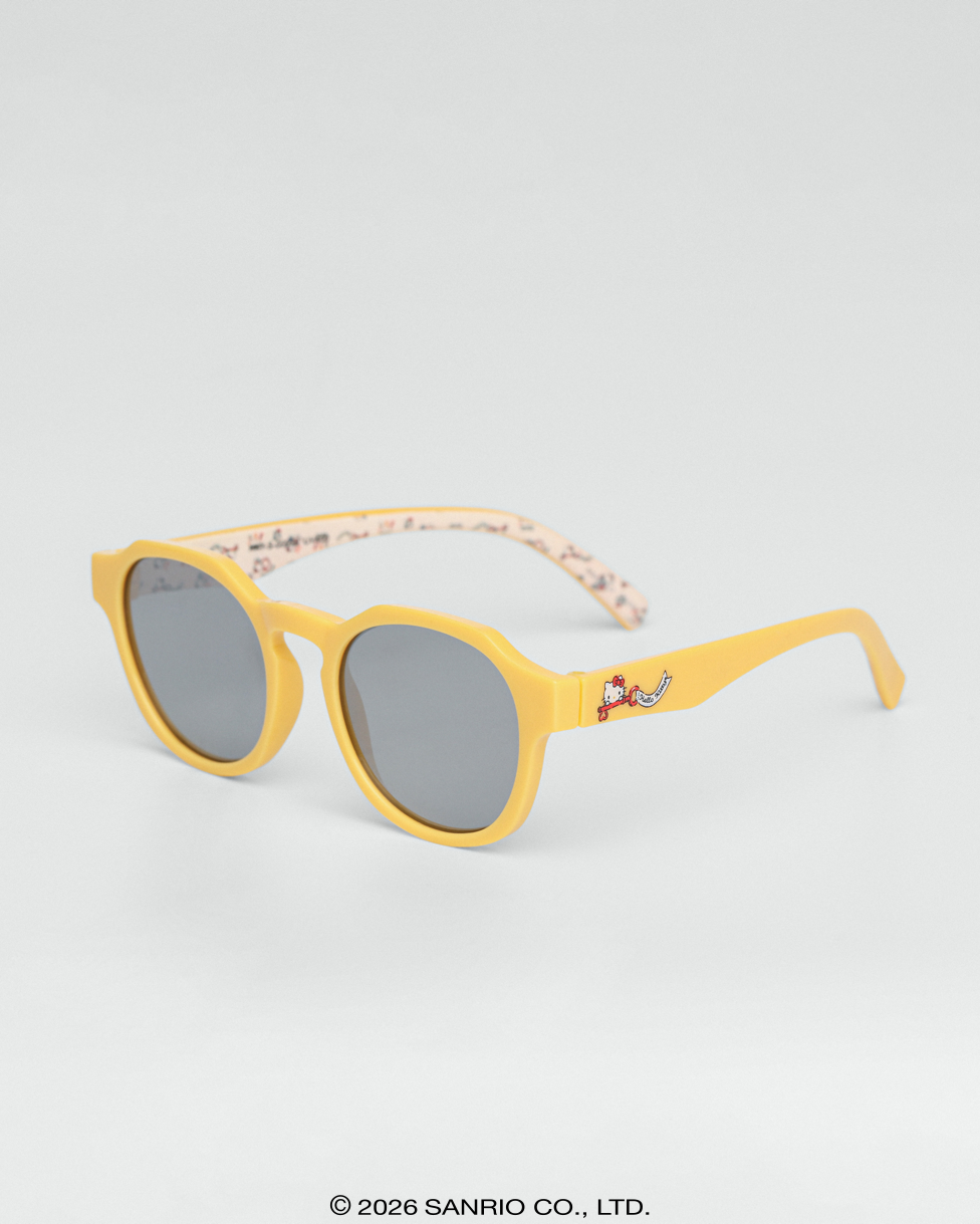 Óculos de Sol Infantojuvenil Hello Kitty Lush Laranja Sanrio vista lateral