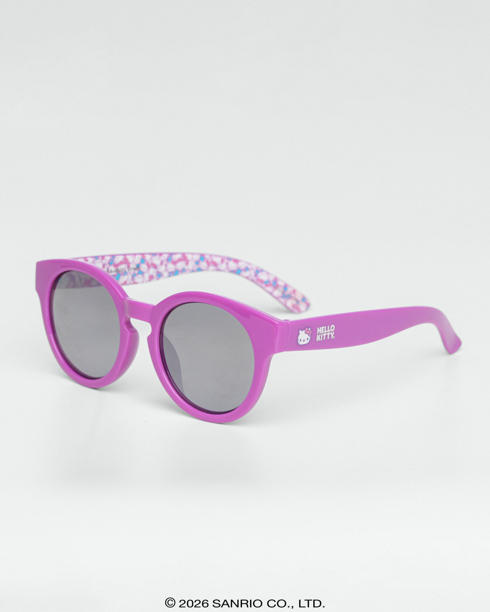 Óculos de Sol Infantojuvenil Hello Kitty Dolly Roxo vista lateral