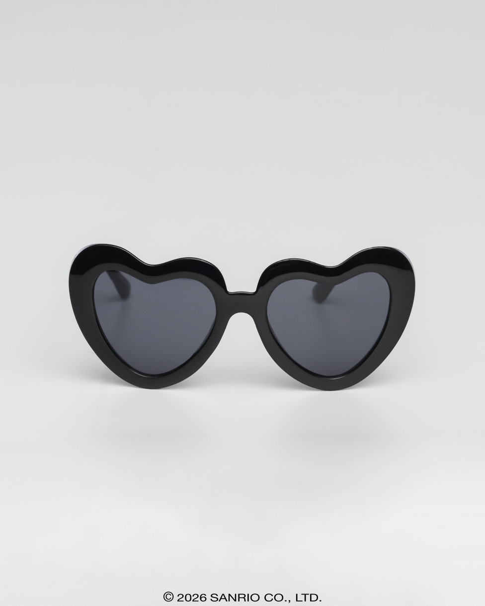 Óculos de Sol Infantojuvenil Hello Kitty Love Preto Sanrio