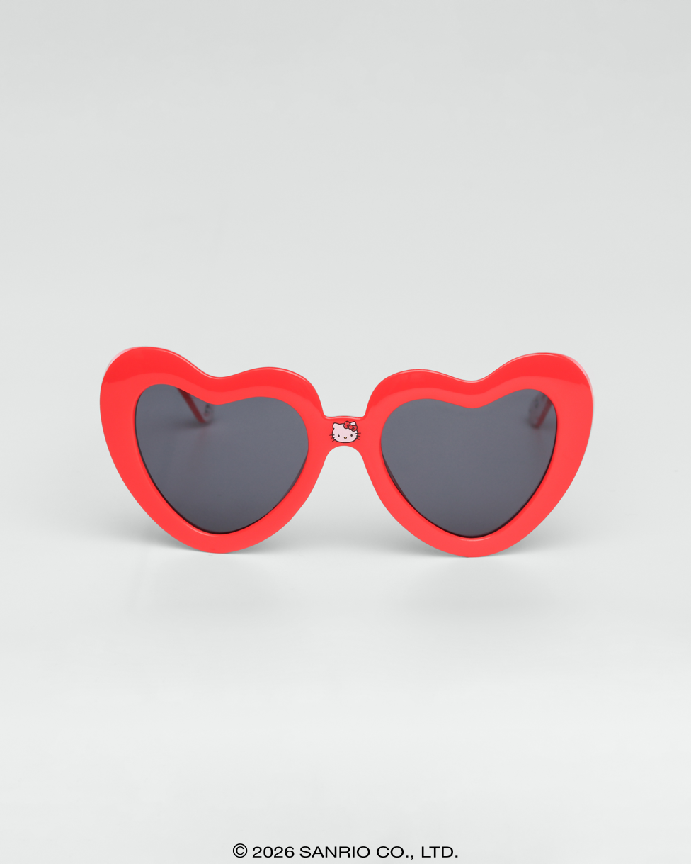 Óculos de Sol Infantojuvenil Hello Kitty Love Vermelho Sanrio