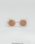 Óculos de Sol Infantil Hello Kitty Flower Bege armação floral 
