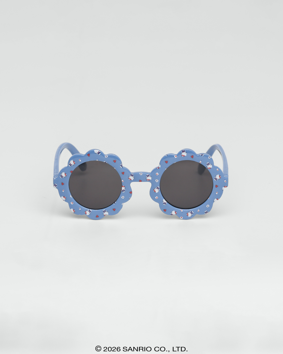 Óculos de Sol Infantil Hello Kitty Flower - Azul
