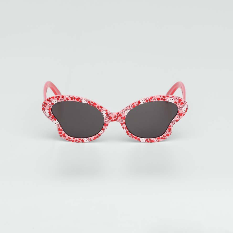 Óculos de Sol Infantil Hello Kitty Butterfly Vermelho