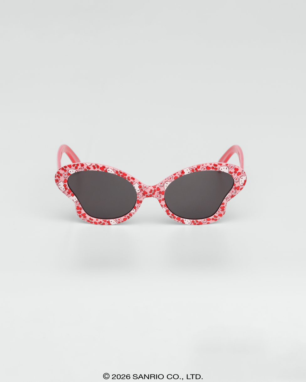 Óculos de Sol Infantil Hello Kitty Butterfly Vermelho