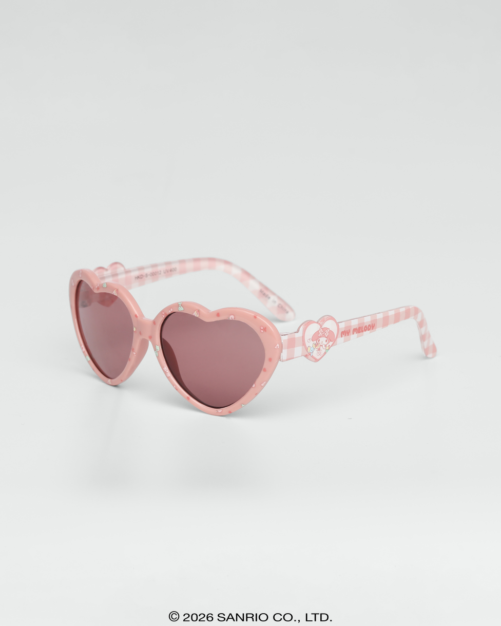 Óculos de Sol Infantil My Melody Heart Rosa Vista Lateral