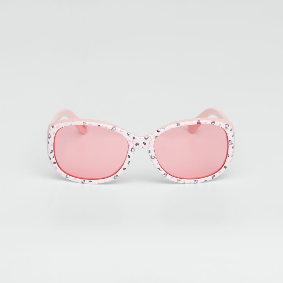 Óculos de Sol Infantil Hello Kitty Sparkle Rosa armação brilhante lente rosa