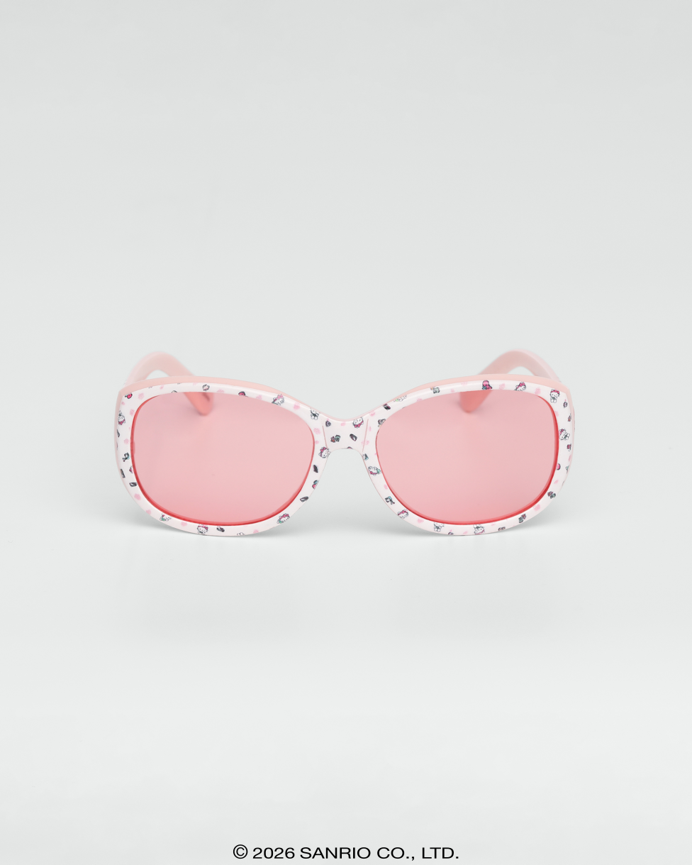 Óculos de Sol Infantil Hello Kitty Sparkle Rosa armação brilhante lente rosa