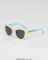 Óculos de Sol Infantil Hello Kitty Rainbow Amarelo Sanrio vista lateral
