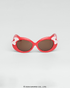 Óculos de Sol Infantil Hello Kitty Bubble Vermelho com laço vermelho proteção UV400 Sanrio original