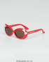 Óculos de Sol Infantil Hello Kitty Bubble Vermelho com laço vermelho proteção UV400 Sanrio original Visão Lateral