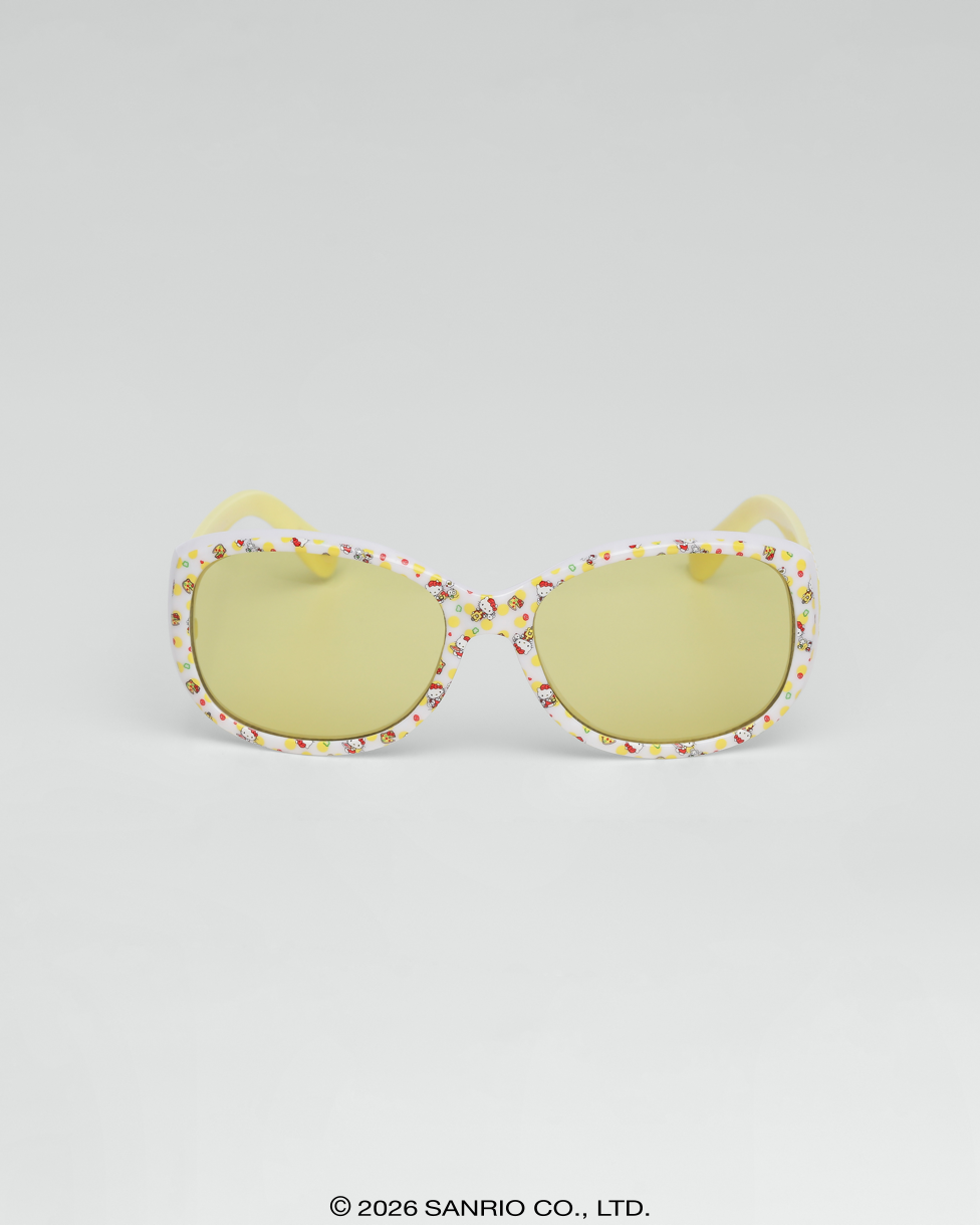 Óculos de Sol Infantil Hello Kitty Sparkle Amarelo armação brilhante