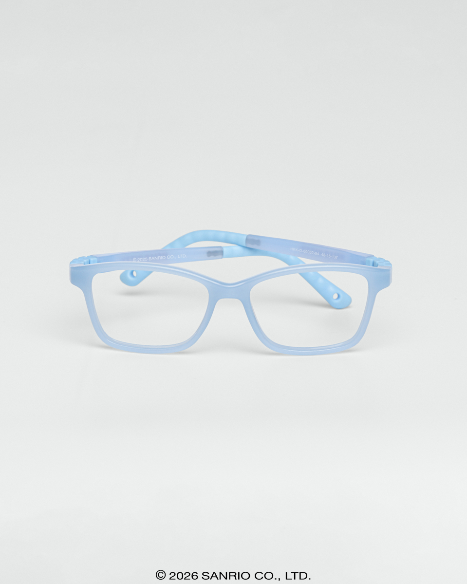 Óculos Infantil Hello Kitty Poppy Azul armação resistente para grau