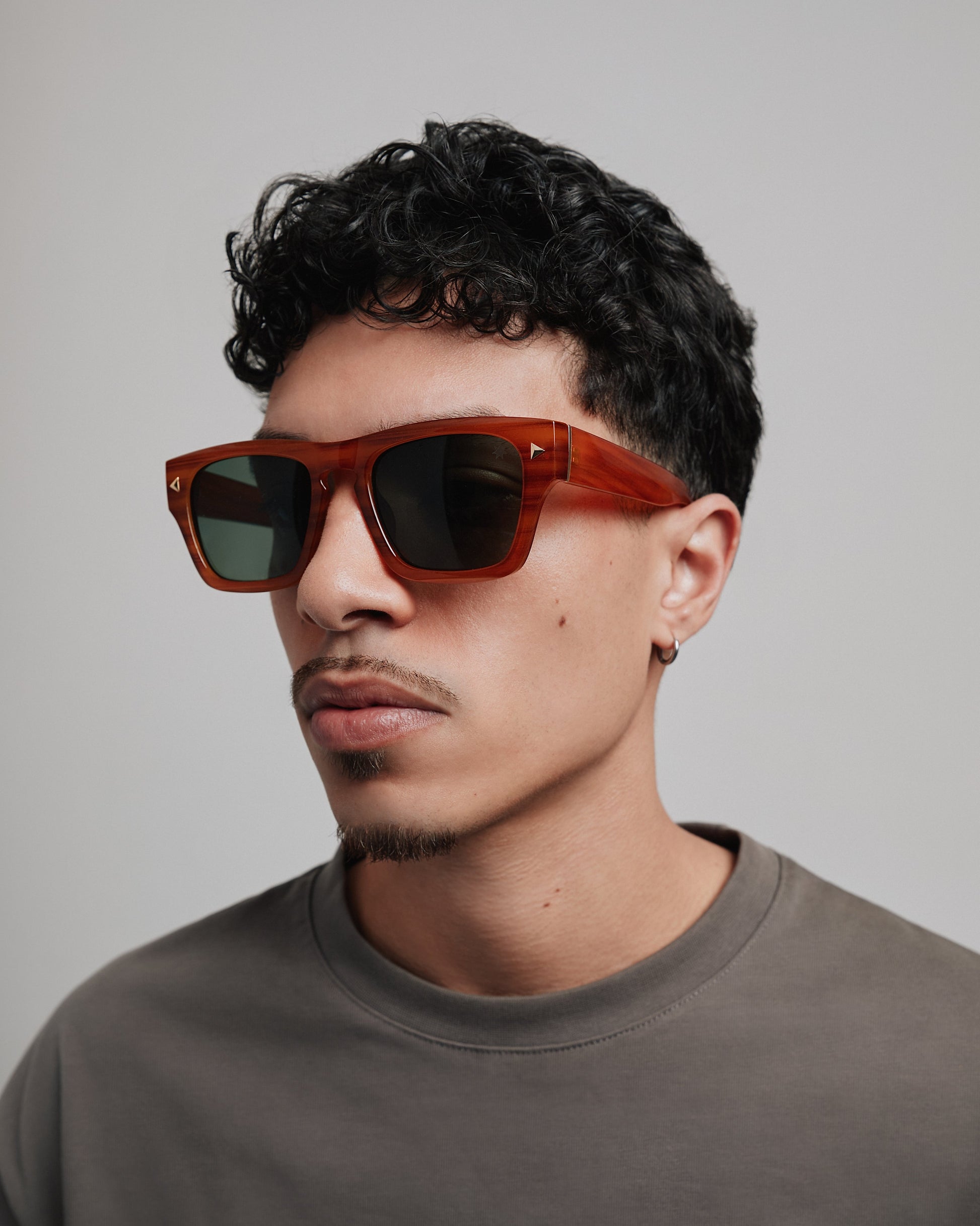 Óculos de Sol DC Manual - Caramelo/Verde