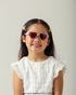 Criança usando Óculos de Sol Infantil My Melody Heart Rosa