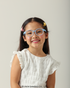 Criança usando Óculos Infantil Hello Kitty Cotton Azul