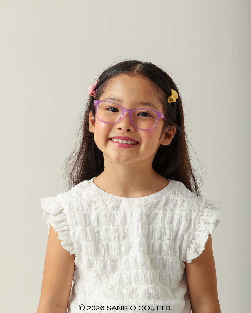 Criança usando Óculos Infantojuvenil Hello Kitty Daisy Roxo