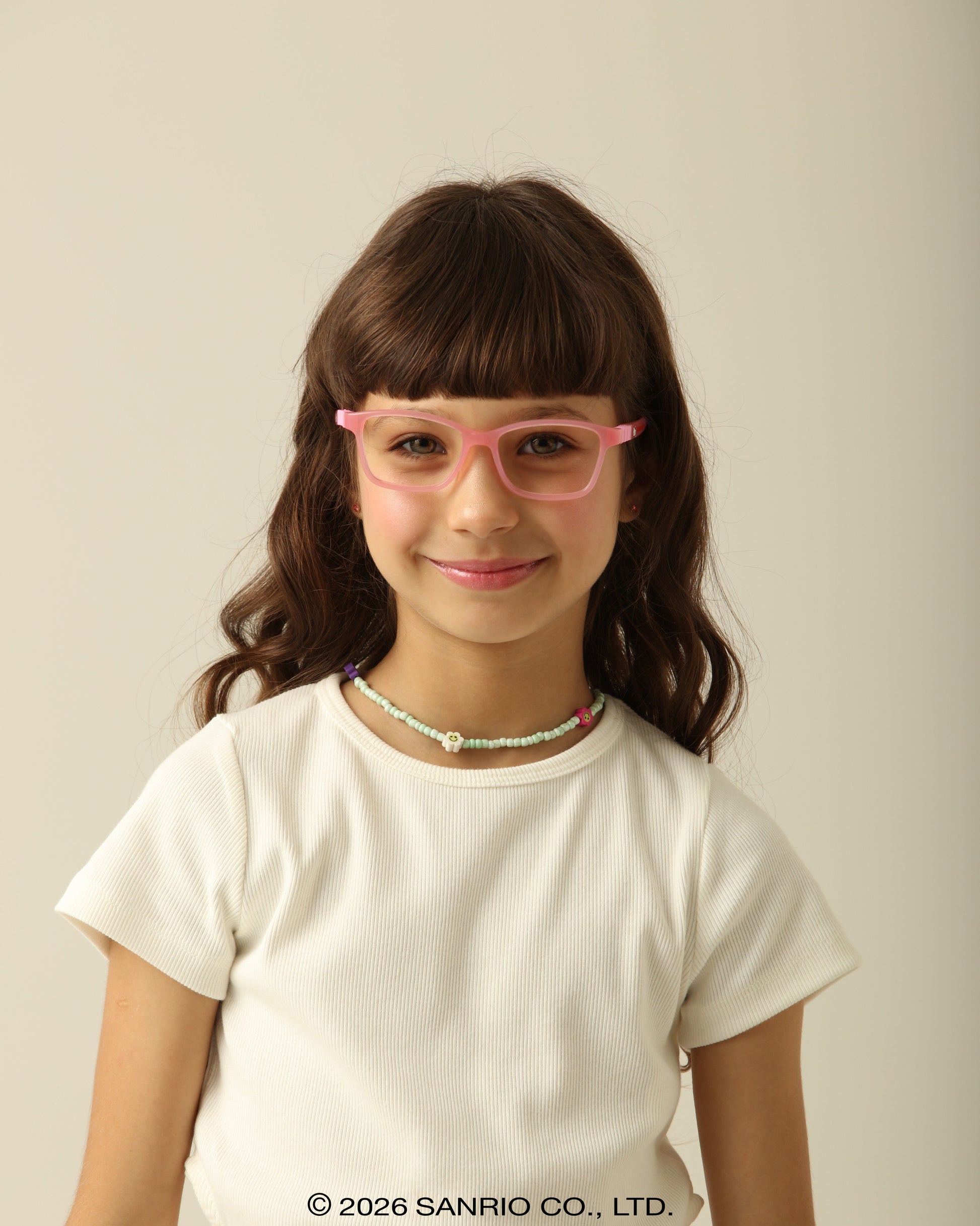 Criança usando Óculos Infantil Hello Kitty Poppy Rosa