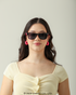 Jovem com Óculos Hello Kitty Sunlight Preto Sanrio