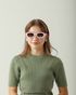 Jovem com Óculos Hello Kitty Lollipop Rosa Claro Sanrio