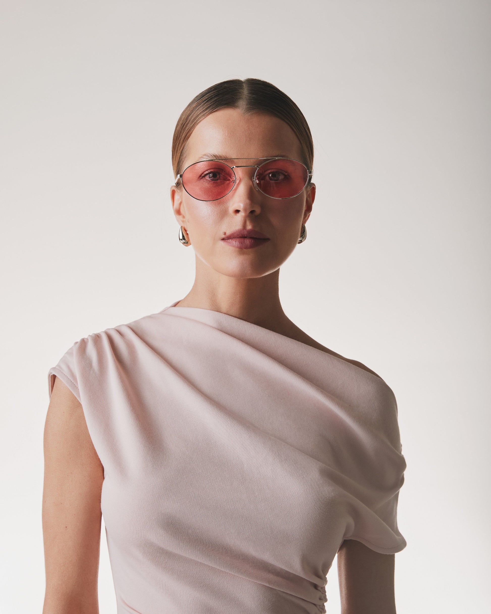 Óculos de Sol Márcia Sensitiva Quartz - Dourado/Rosa