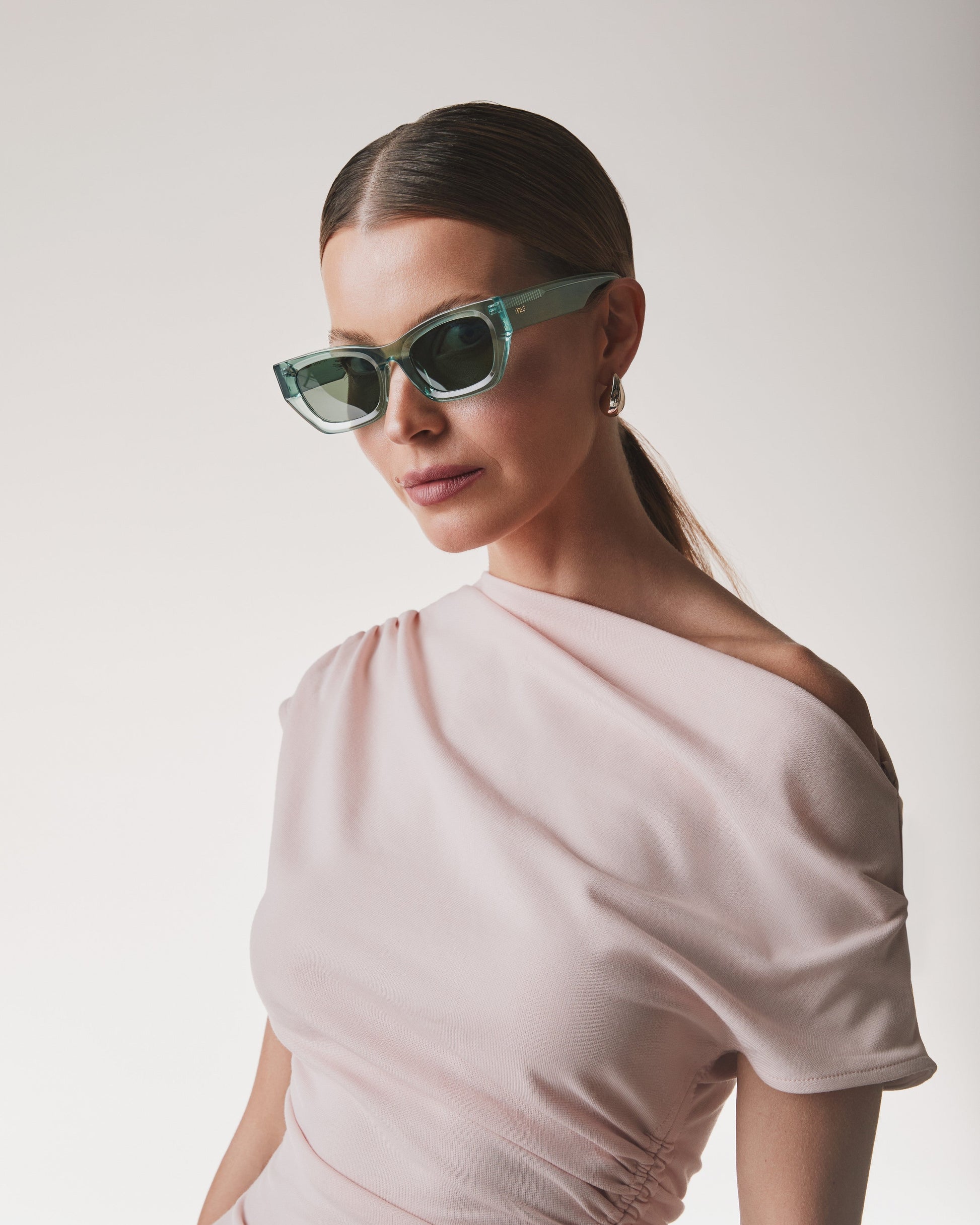 Óculos de Sol Márcia Sensitiva Verna - Verde/Verde