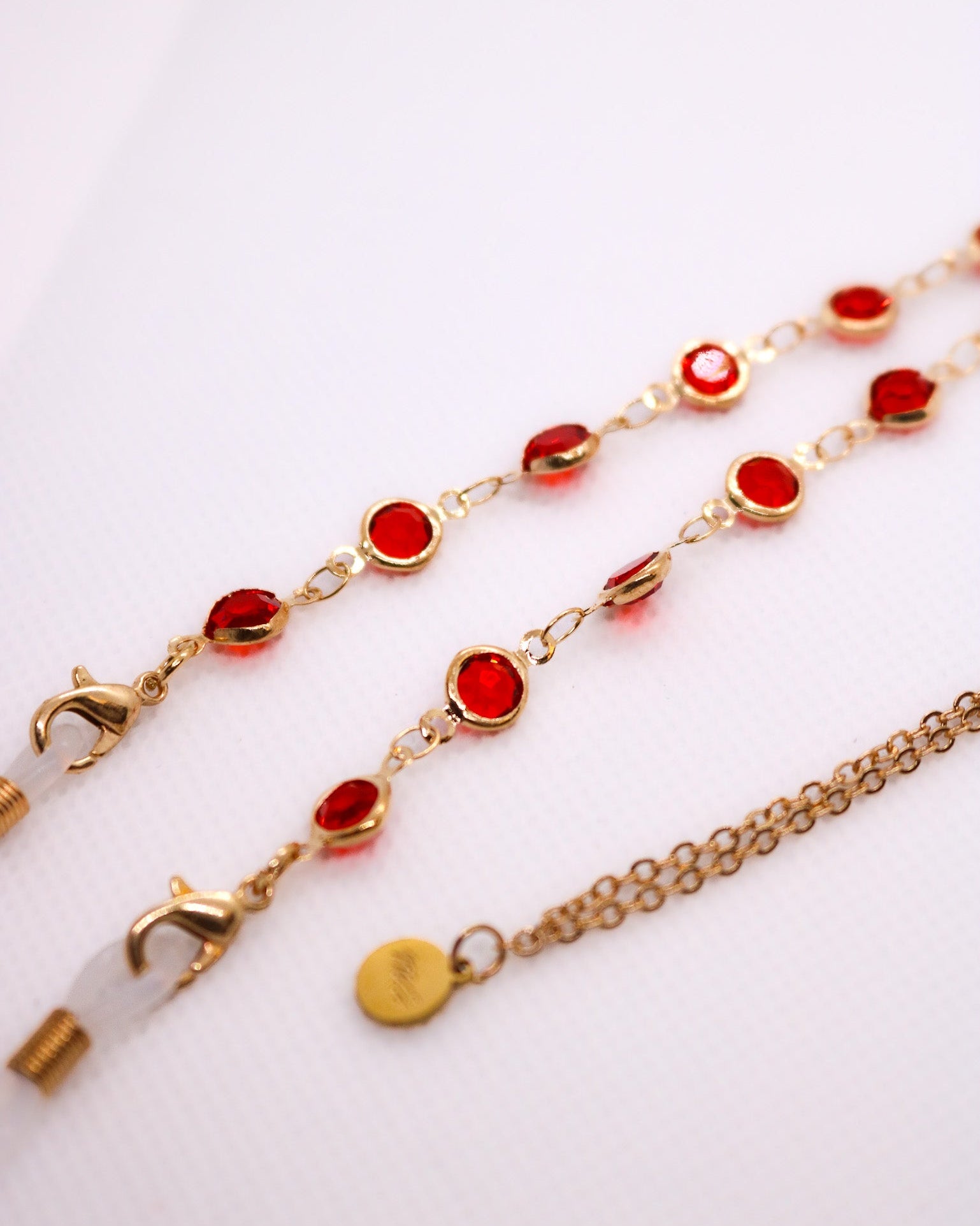 Corrente de Óculos Márcia Sensitiva Vermelha