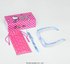 Óculos Infantil Hello Kitty Cotton Azul armação flexível borracha grau com case