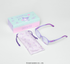 Óculos Infantil Kuromi Cotton Roxo armação flexível borracha para grau com case
