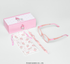 Óculos Infantil My Melody Cotton Rosa armação flexível borracha grau com case